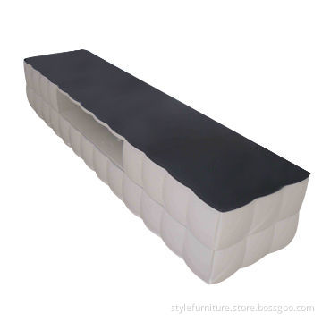 Tempered glass top TV stand